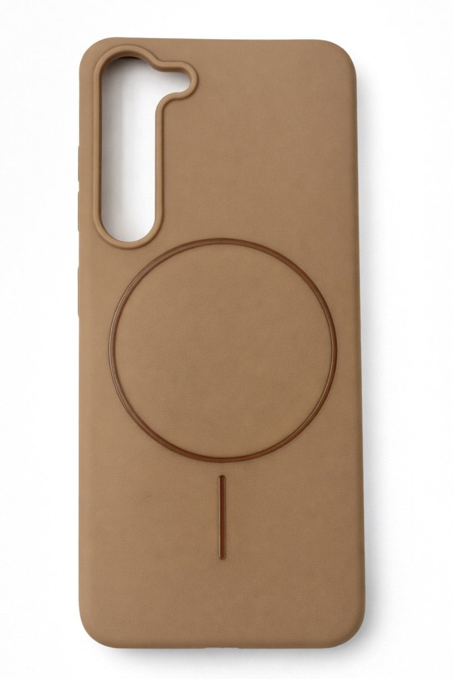 Samsung Galaxy S23 Plus Kılıf – İçi Kadife – MagSafe Uyumlu – Camel Renk – Telefon Kılıfı