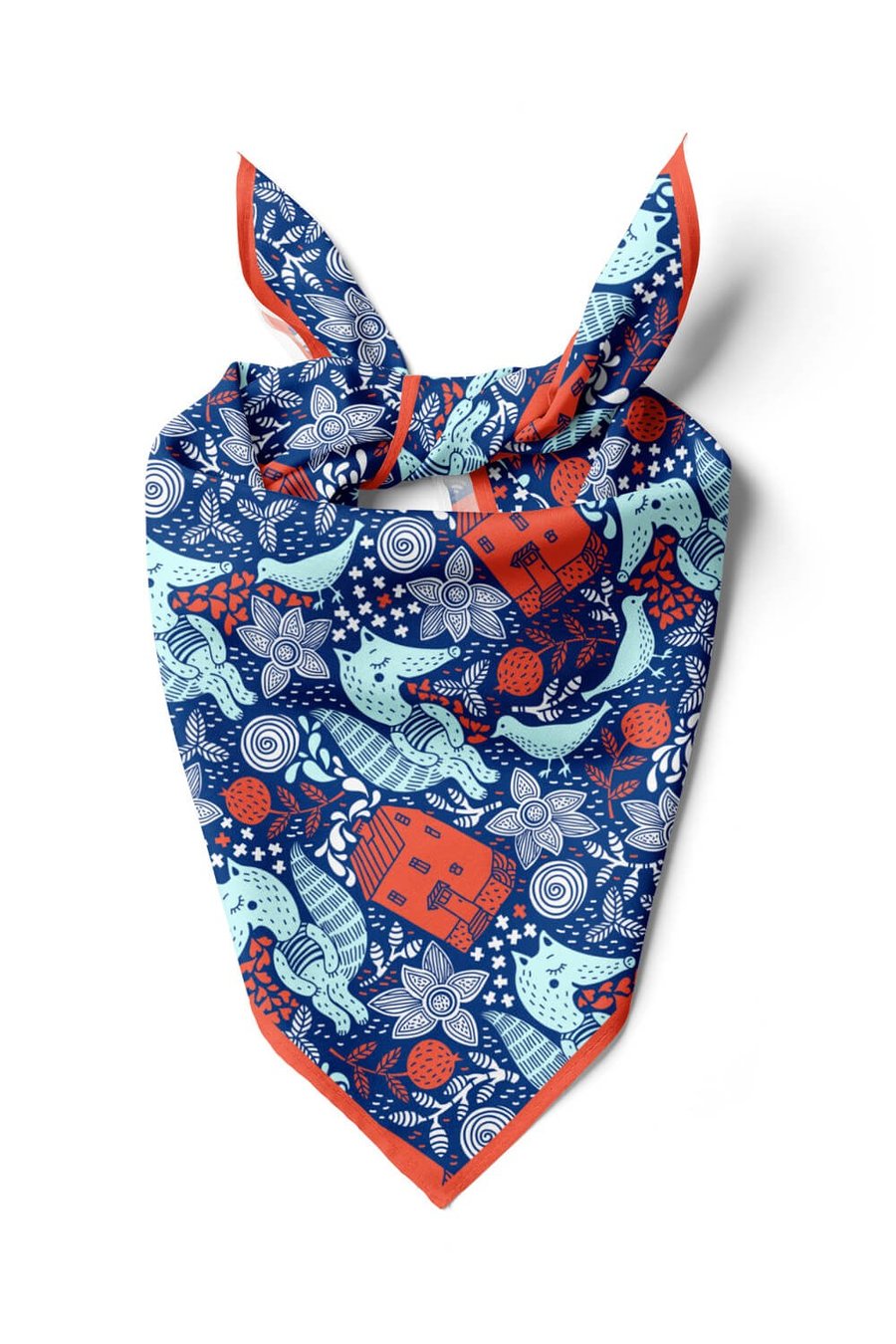 B31 Violla Tilki Desenli Bandana