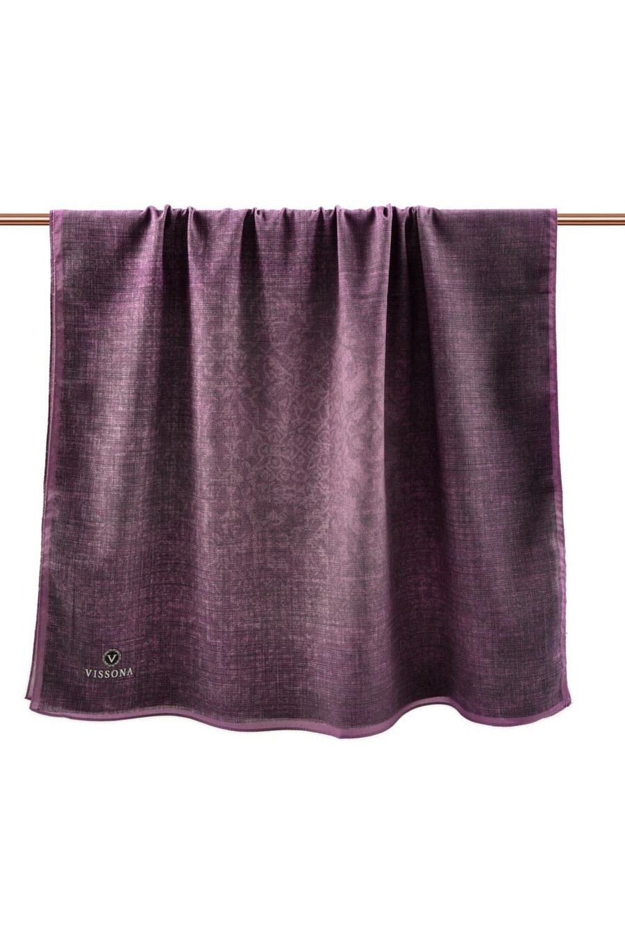 KREP DOKU DESENLİ PEMBE RENKLİ 75X195 KIRIŞMAZ ŞAL