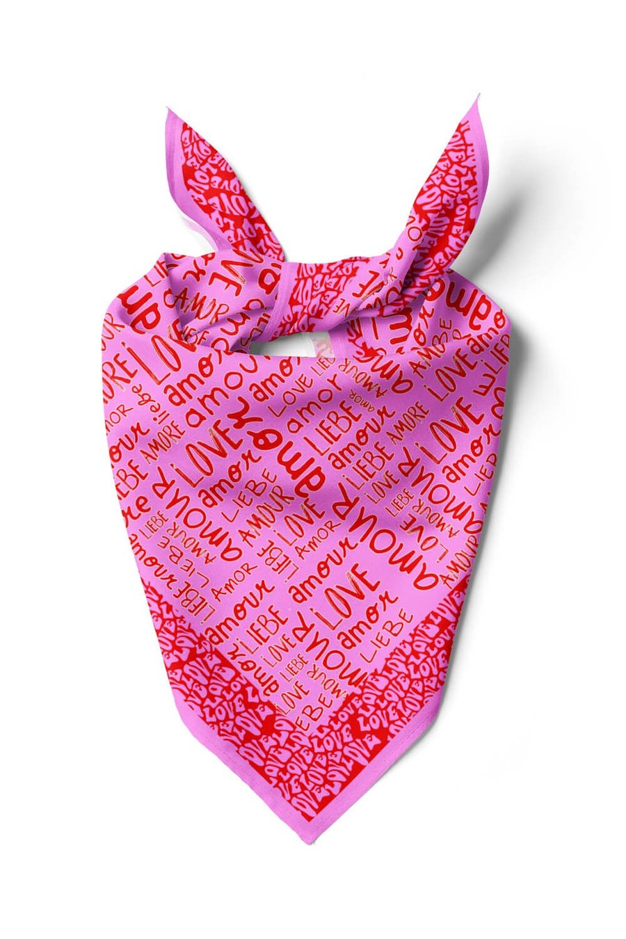 Vissona Amour Desenli İpek Bandana