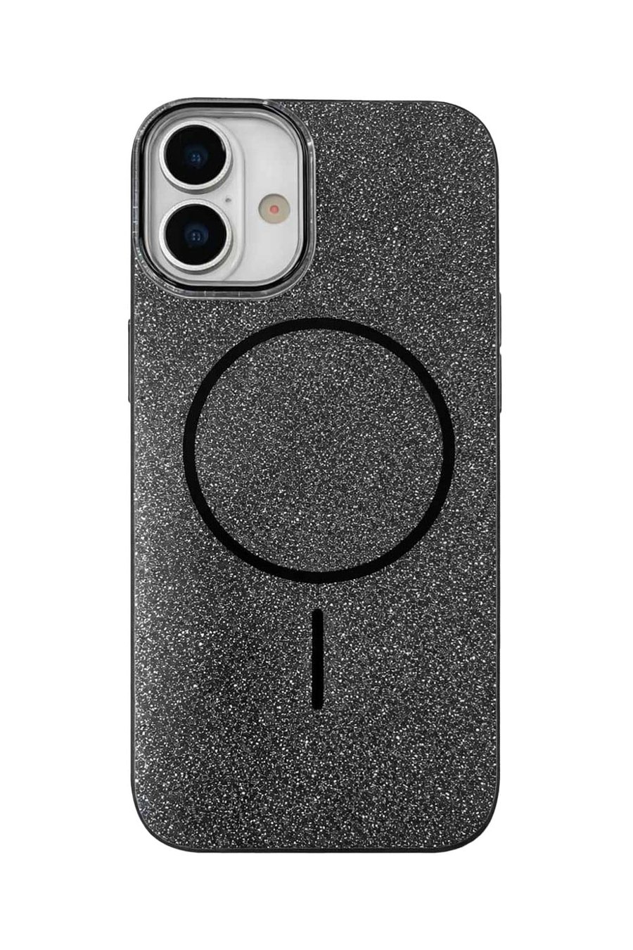 iPhone 16 Kılıf – MagSafe Uyumlu – Simli Lüks Silikon Telefon Kılıfı