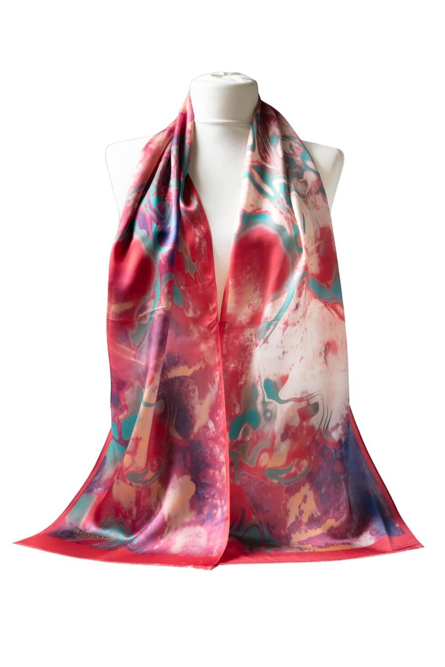 100% Silk Head Scarf for Women - 12''x27'' / 30 * 170cm Hair Scarves Satin Head Scarf Bandanas Square Silk 8002