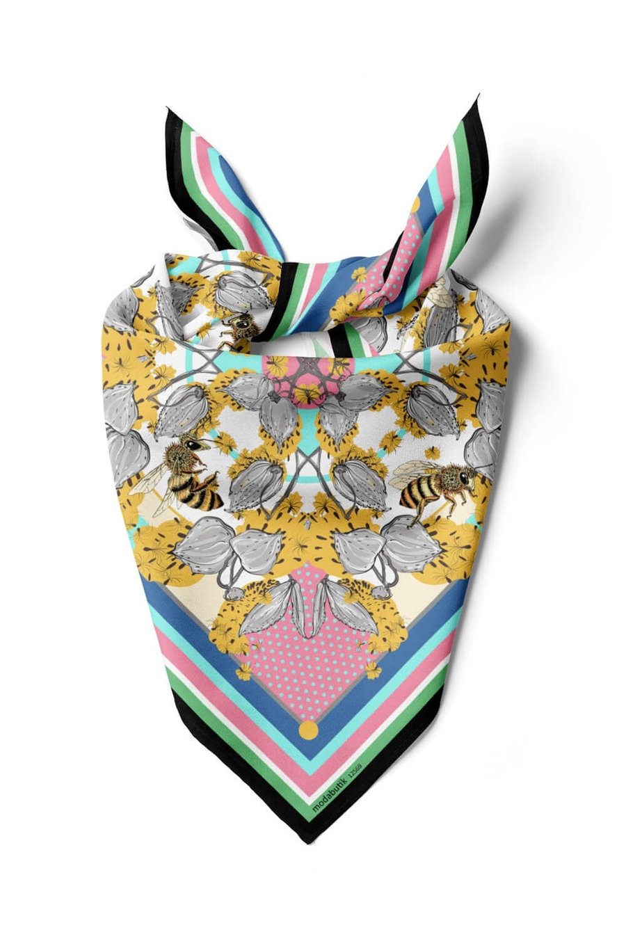 Violla F55 ABSTRACT FLORAL BANDANA