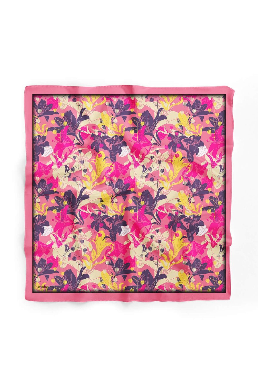 E106 Violla Çiçek Desenli Bandana