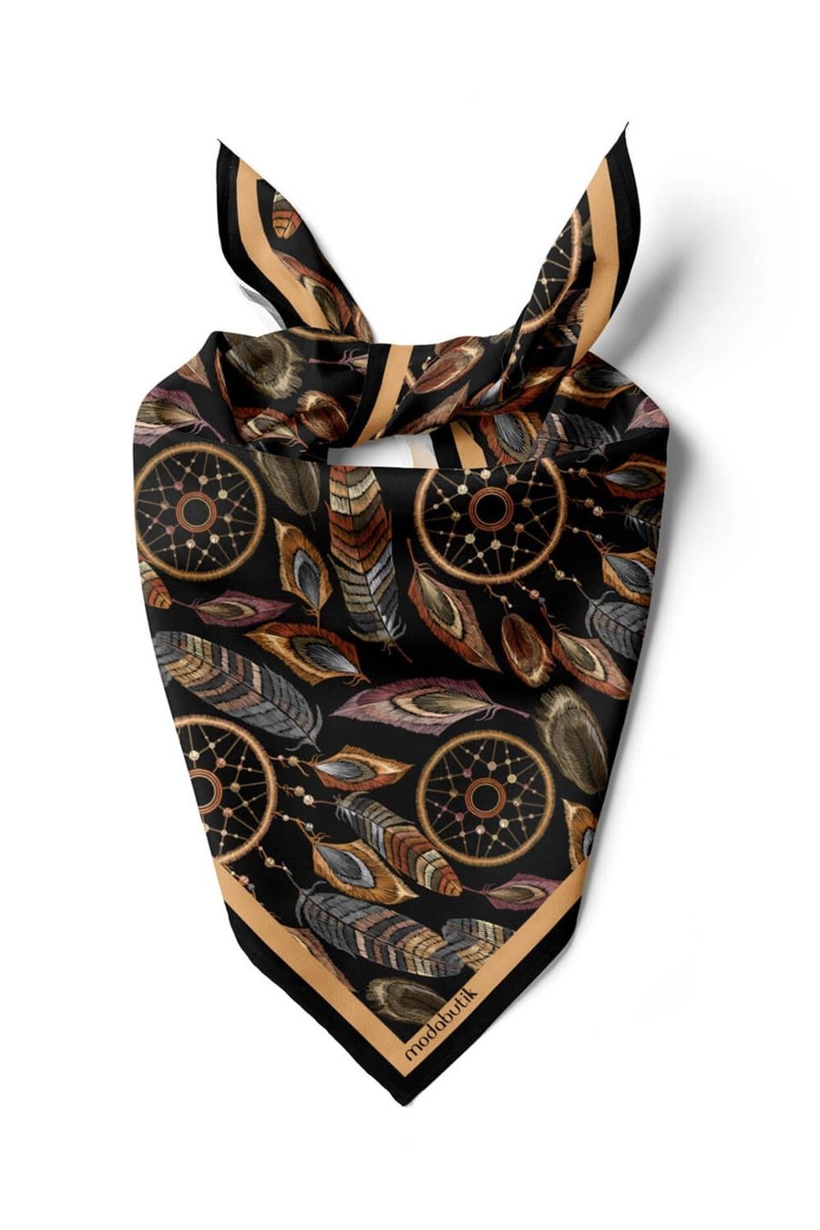 E19 Violla Tüy Desenli Bandana