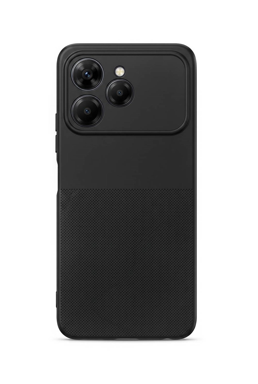 Tecno Spark 40 Uyumlu Kamera Korumalı Silikon Telefon Kılıfı Darbe Emici İçi Kadife Tırtıklı Kaymaz Yüzeyli Yumuşak Kılıf