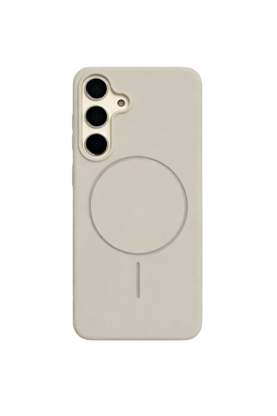 Samsung Galaxy S24 Plus Kılıf – İçi Kadife – MagSafe Uyumlu – Taş Renk – Telefon Kılıfı