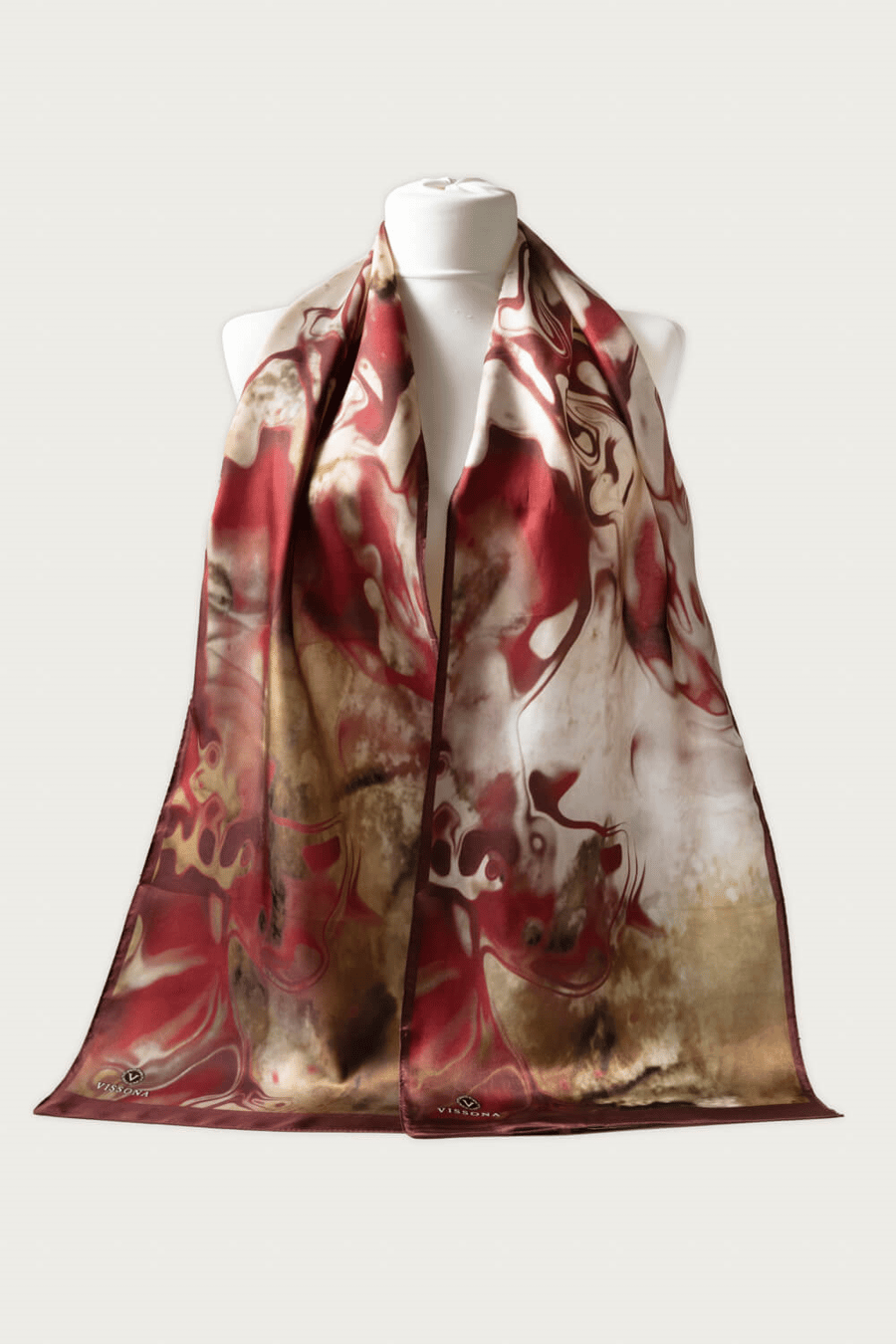 100% Silk Headscarf for Women - 12''x 27''/30 * 170cm Hair Scarf Silk Headscarf Bandanas Rectangular Silk, Patterned, 60397