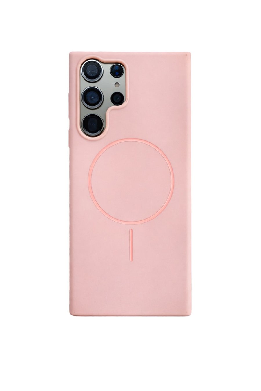 Samsung Galaxy S23 Ultra Kılıf – İçi Kadife – MagSafe Uyumlu – Pembe Renk – Telefon Kılıfı