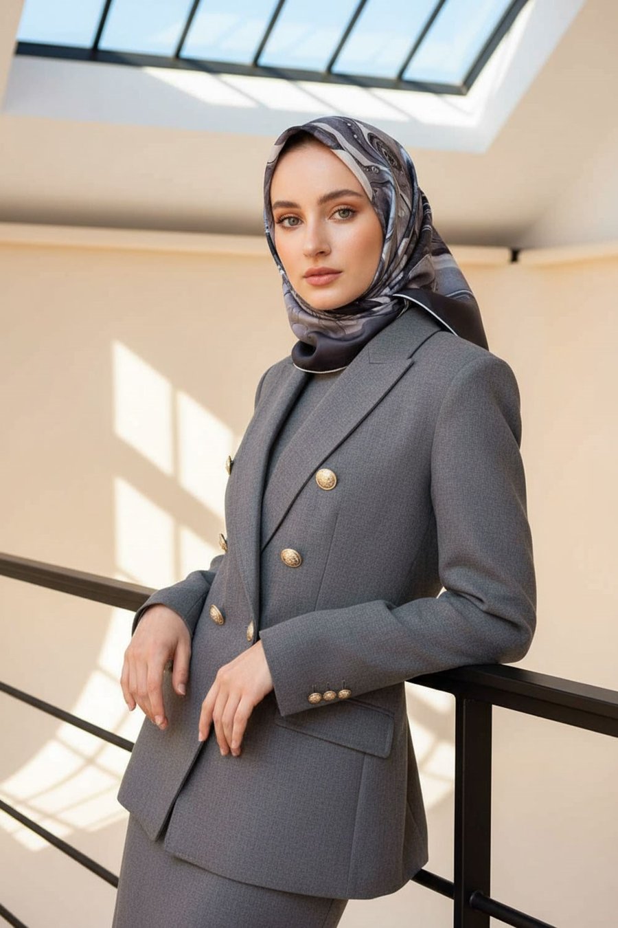 %100 Twill İpek Batik Çiçek Desenli Siyah - Gümüş Renkli 90x90 Eşarp Dikim Şekli : El Dikişi