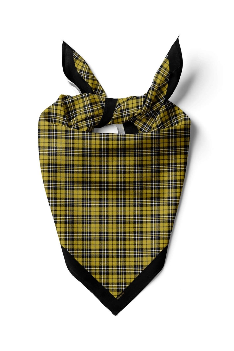 Violla Z48 Kadın Siyah Yeşil Kare Desenli 50x50 Bandana HYL DG01411-22