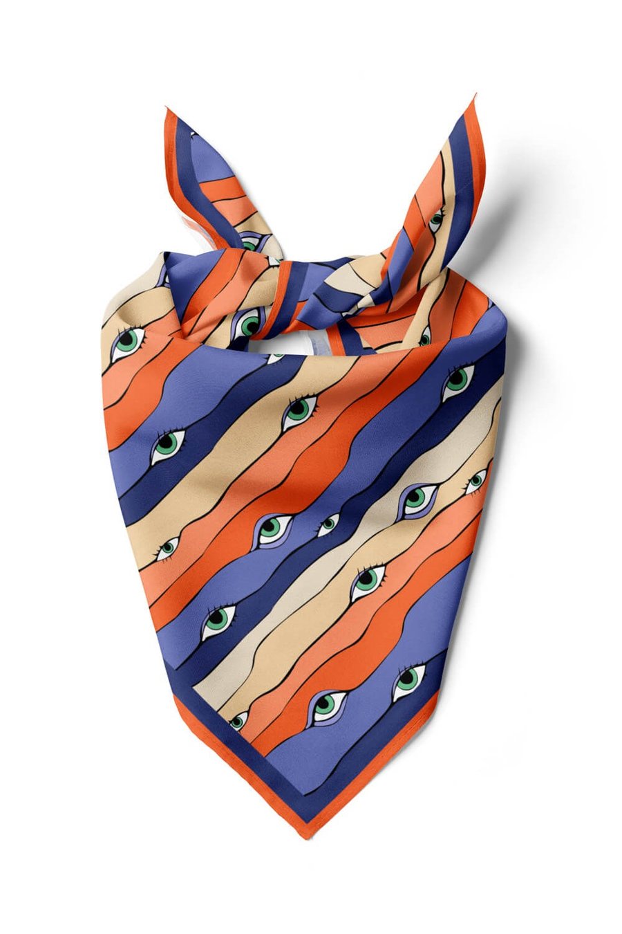A12 Violla Göz Desenli Bandana