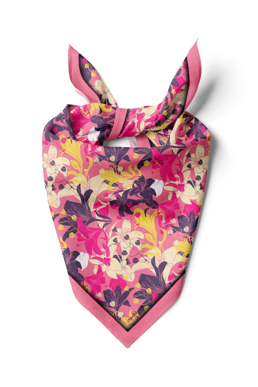 E13 Violla Çiçek Desenli Bandana
