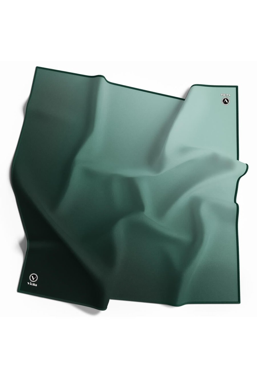 Twill Degrade Desenli Mint Yeşili Renkli 90x90 Eşarp (İpek İçermez) Dikim Şekli : El Dikişi