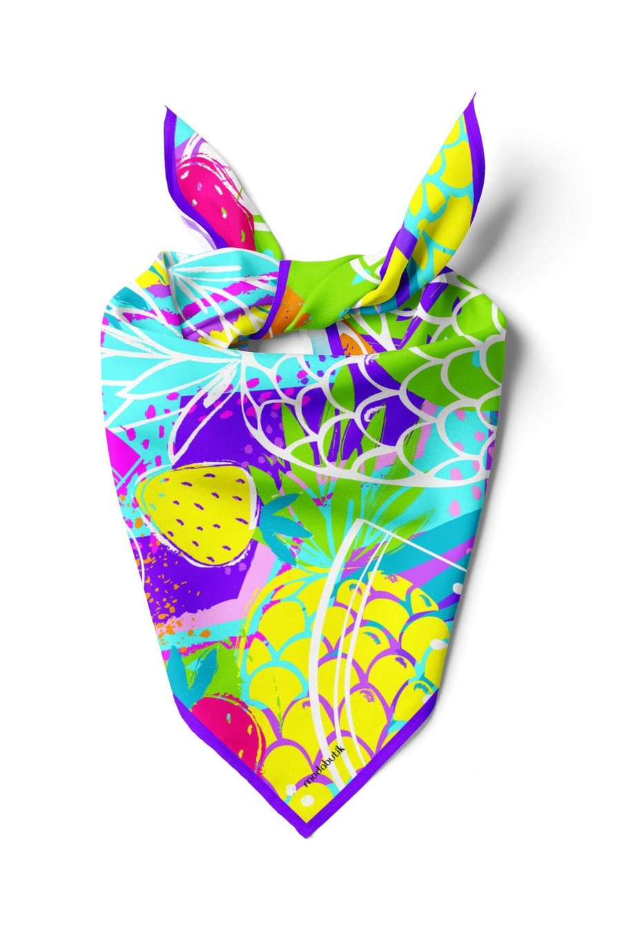 G98 Violla Meyve Desenli Bandana