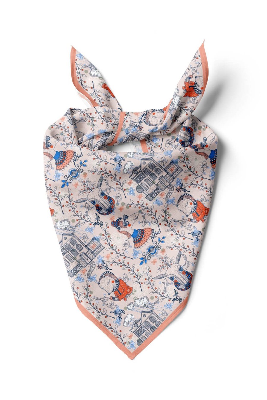A32 Violla Geyik Desenli Bandana