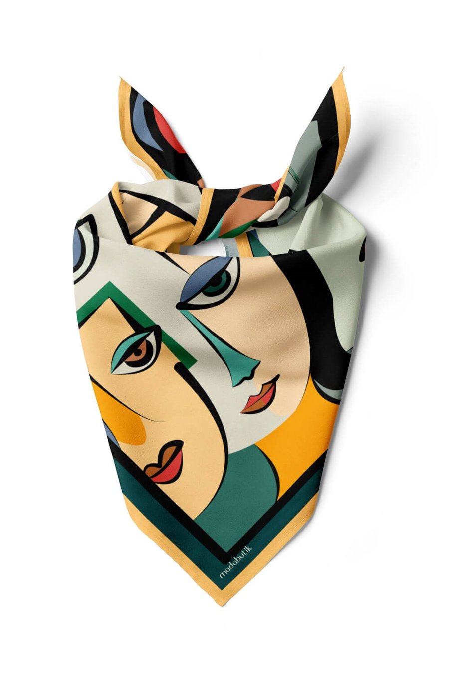 D91 Violla Kübizm Desenli Bandana