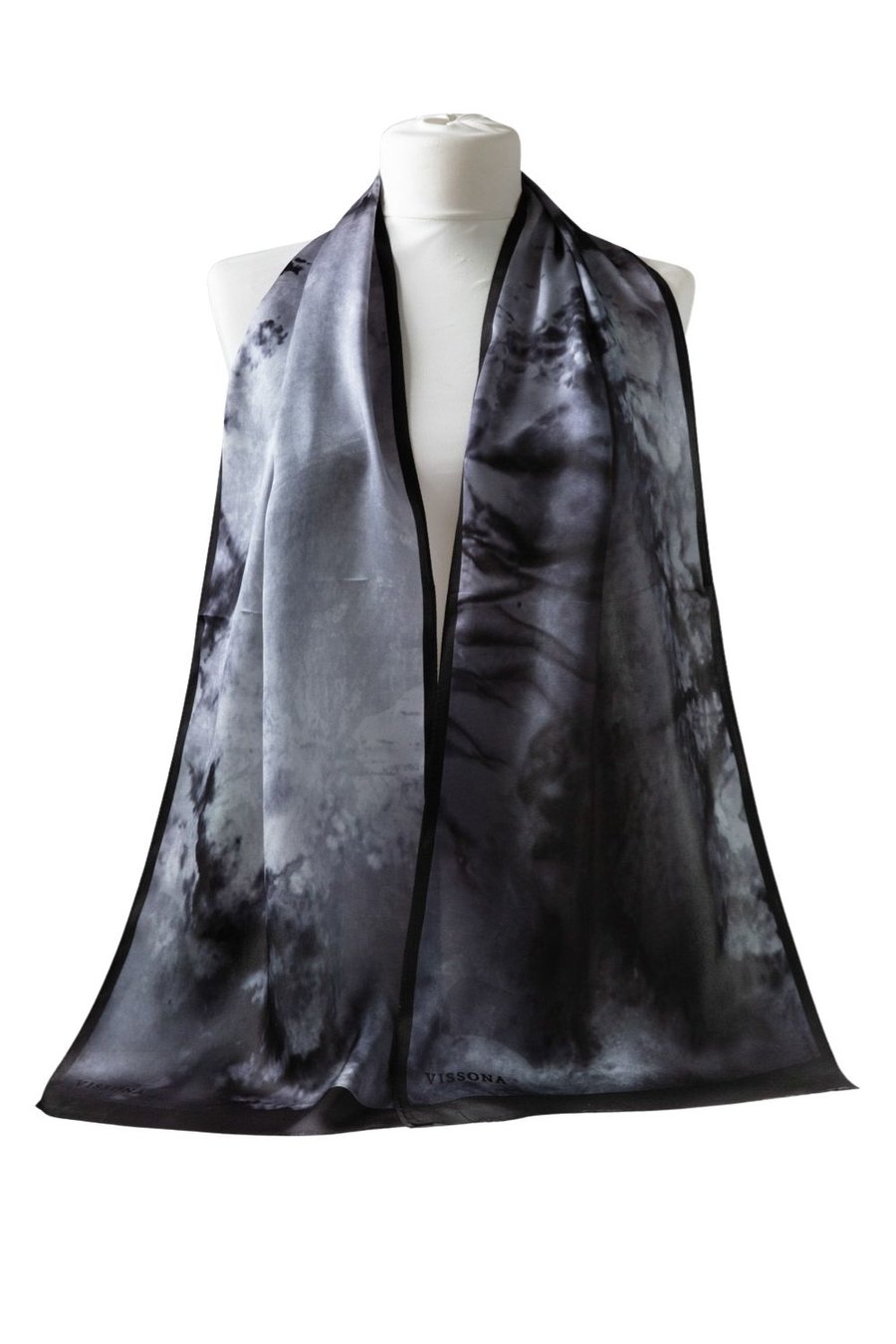 100% Silk Head Scarf for Women - 12''x27'' / 30 * 170cm Hair Scarves Satin Head Scarf Bandanas Square Silk 8004