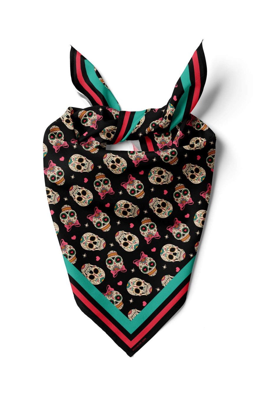 Violla G20 Kadın Kurukafa Desenli 50x50 Bandana HYL DG01389-22