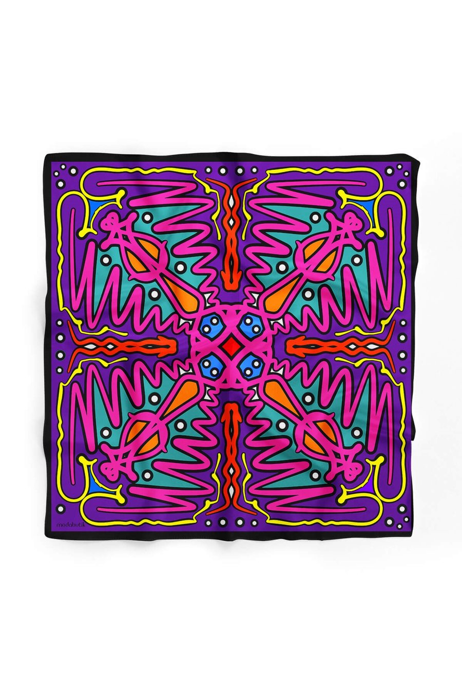 A35 Violla Geometrik Desenli Bandana