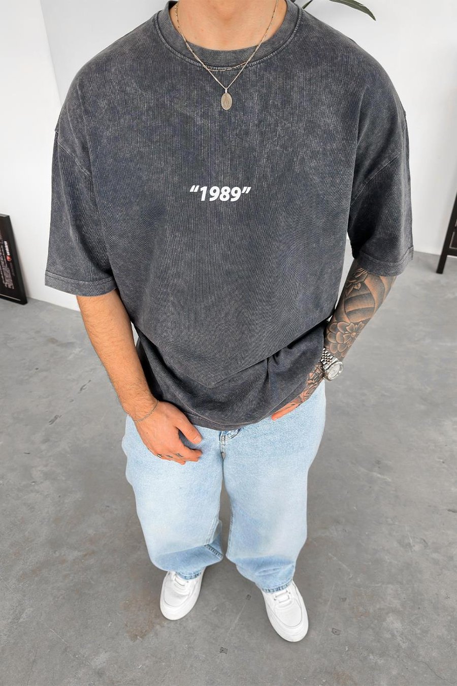 Acid Wash 1989 Always Oversize Tişört
