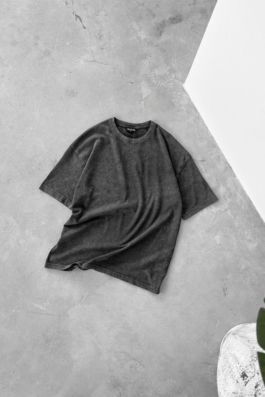 Acid Wash Basic Yıkamalı Oversize Tişört