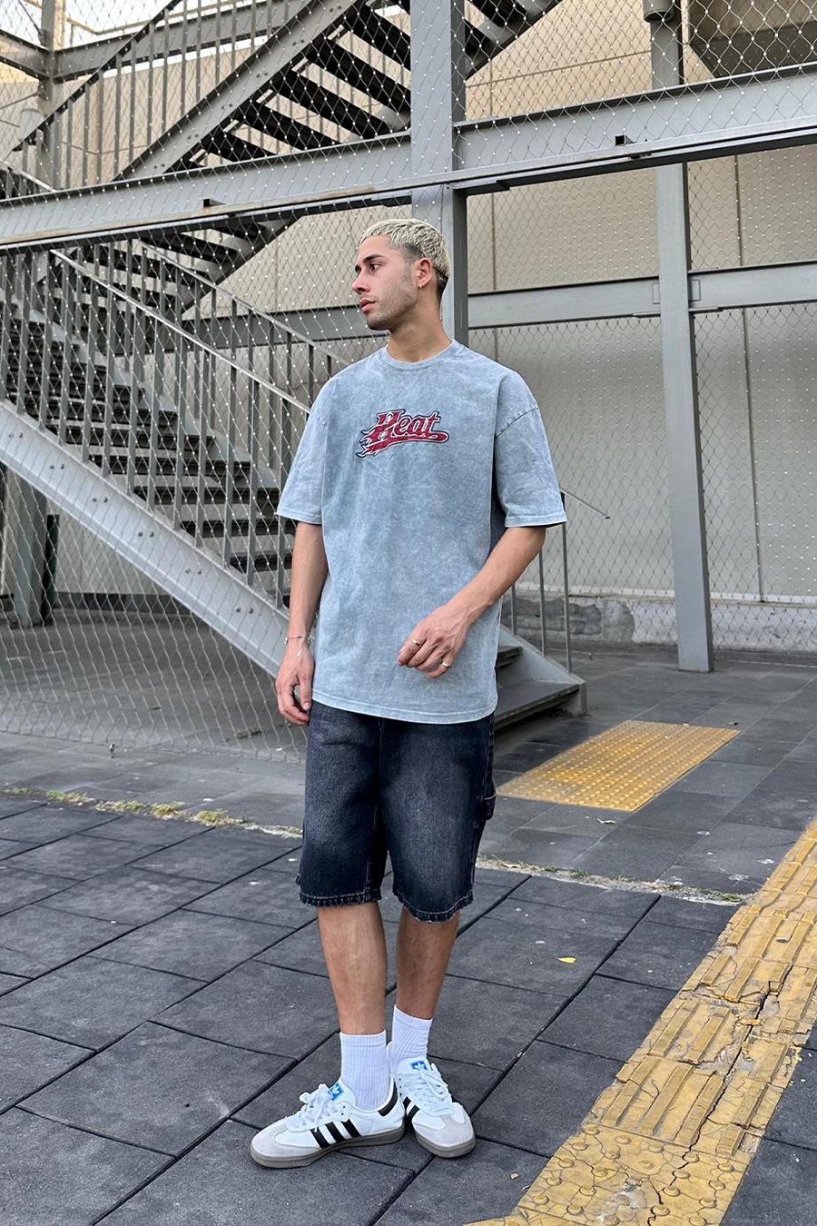 Acid Wash Heat 02 PM Oversize Tişört