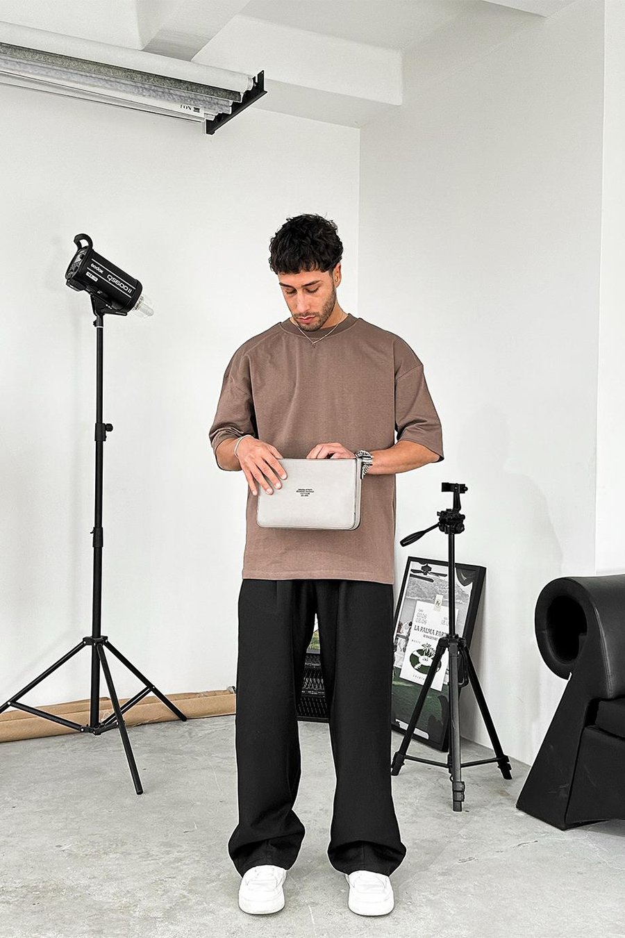 Açık Kahve Cozy Basic Soft Oversize Tişört