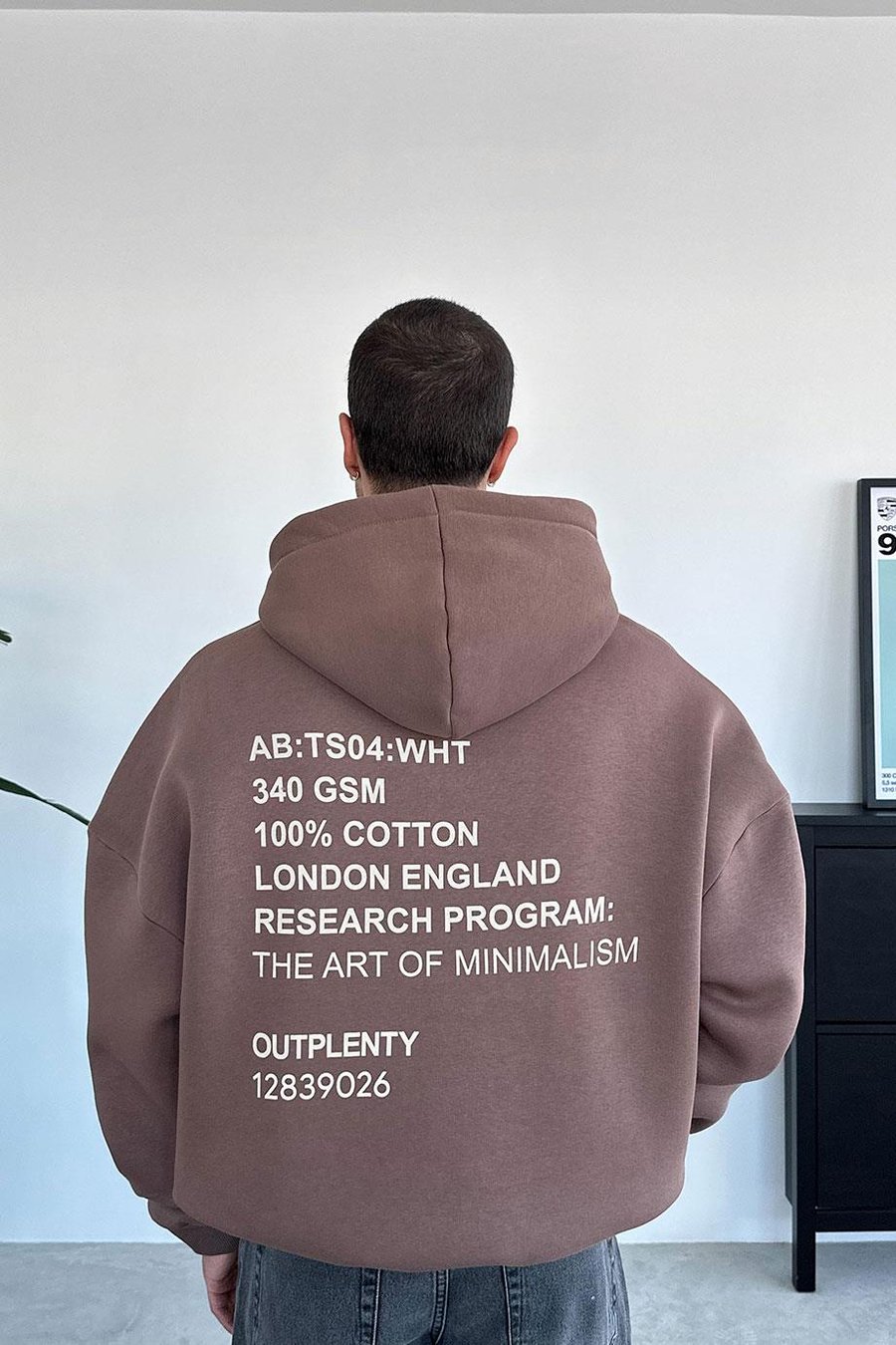 Açık Kahve Research Oversize Sweatshirt