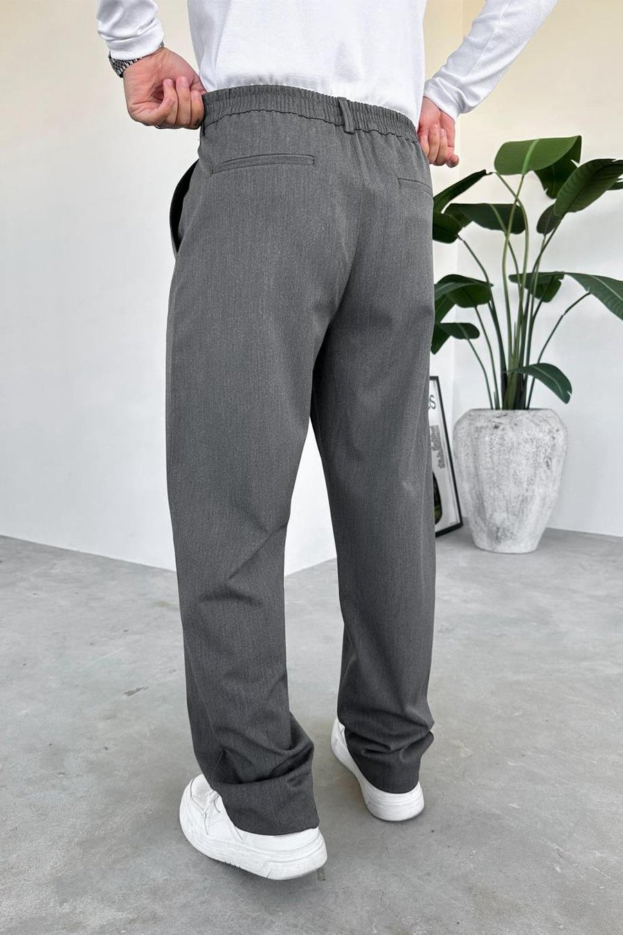 Antrasit Basic Premium Kumaş Pantolon