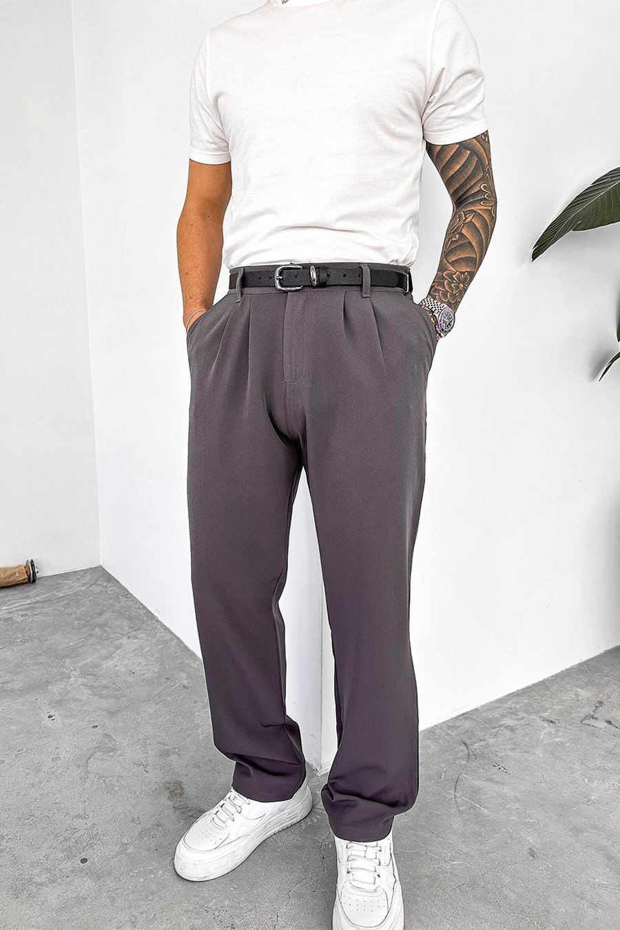 Antrasit Basic Premium Kumaş Pantolon