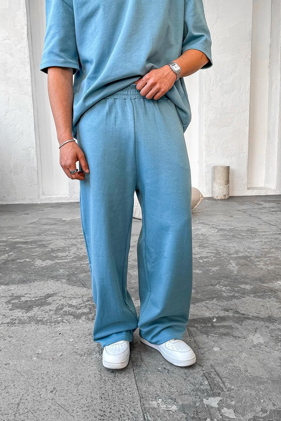 Bebe Mavisi Cozy Premium Basic Baggy Eşofman