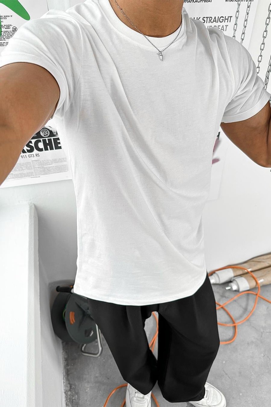 Beyaz Basic Premium Regular Fit Tişört