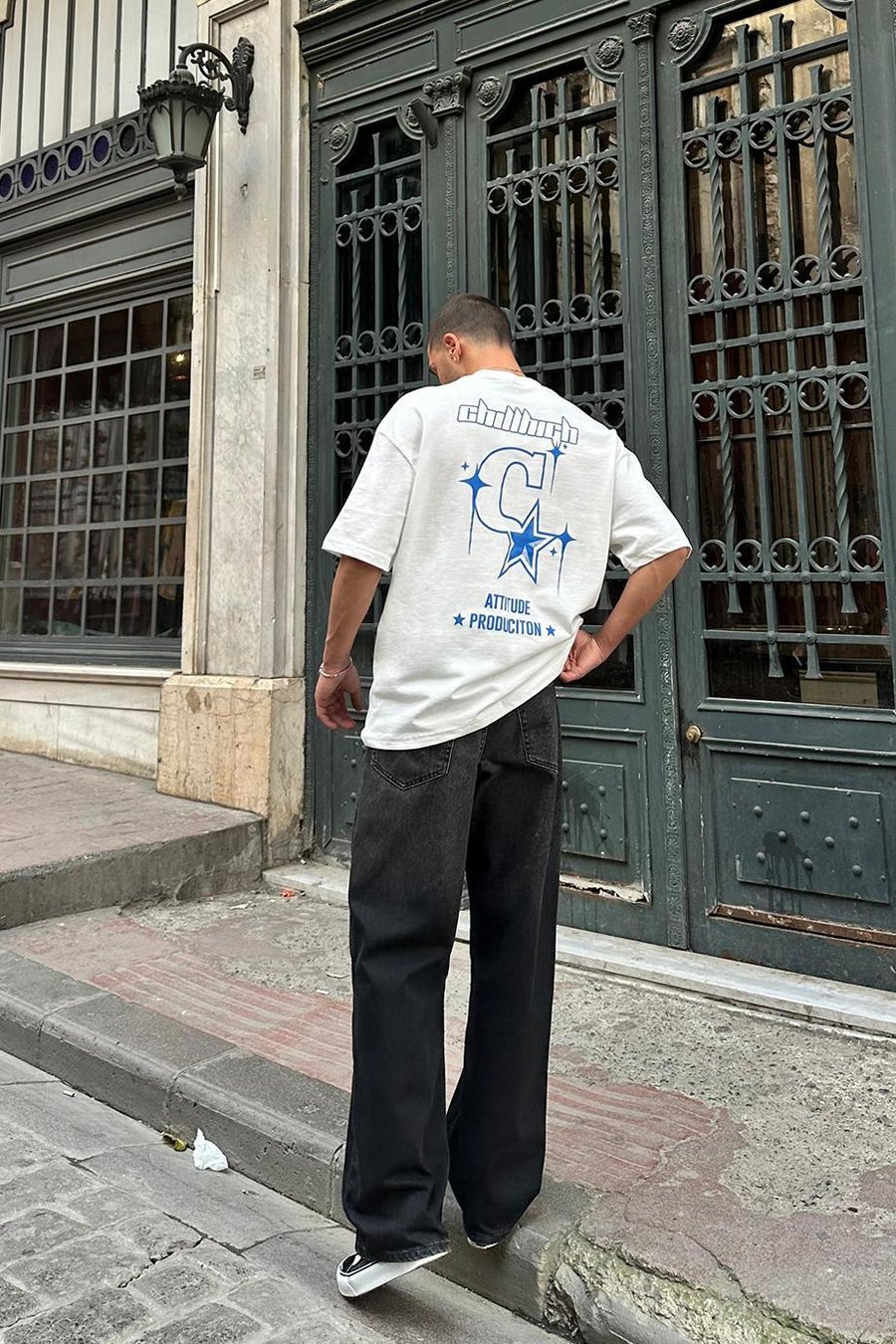 Beyaz Chill High PM Oversize Tişört