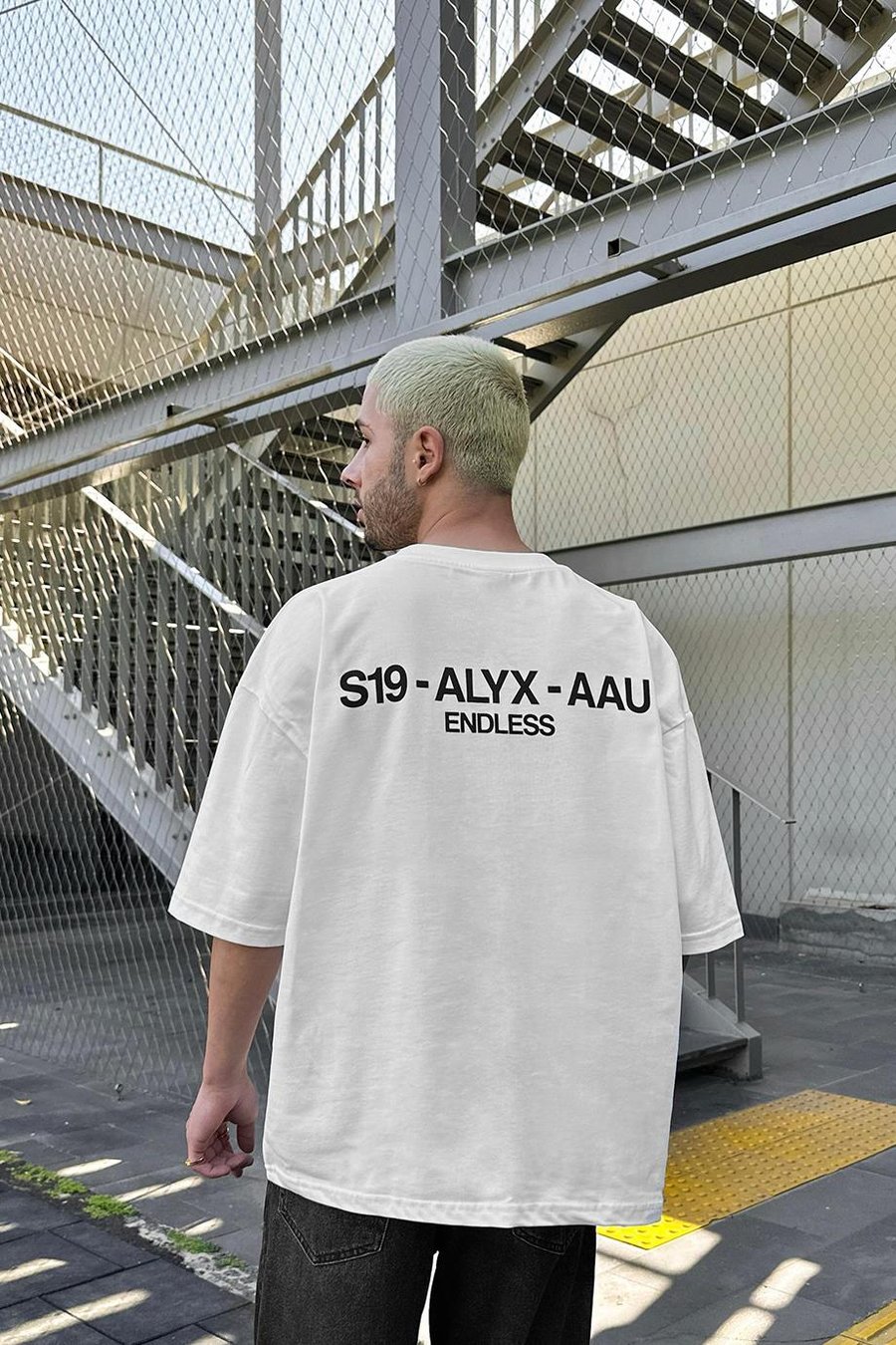 Beyaz Endless OUTPLENTY PREMİUM Oversize Tişört