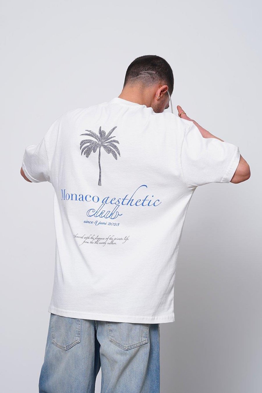 Beyaz Le Aesthetic PM Oversize Tişört
