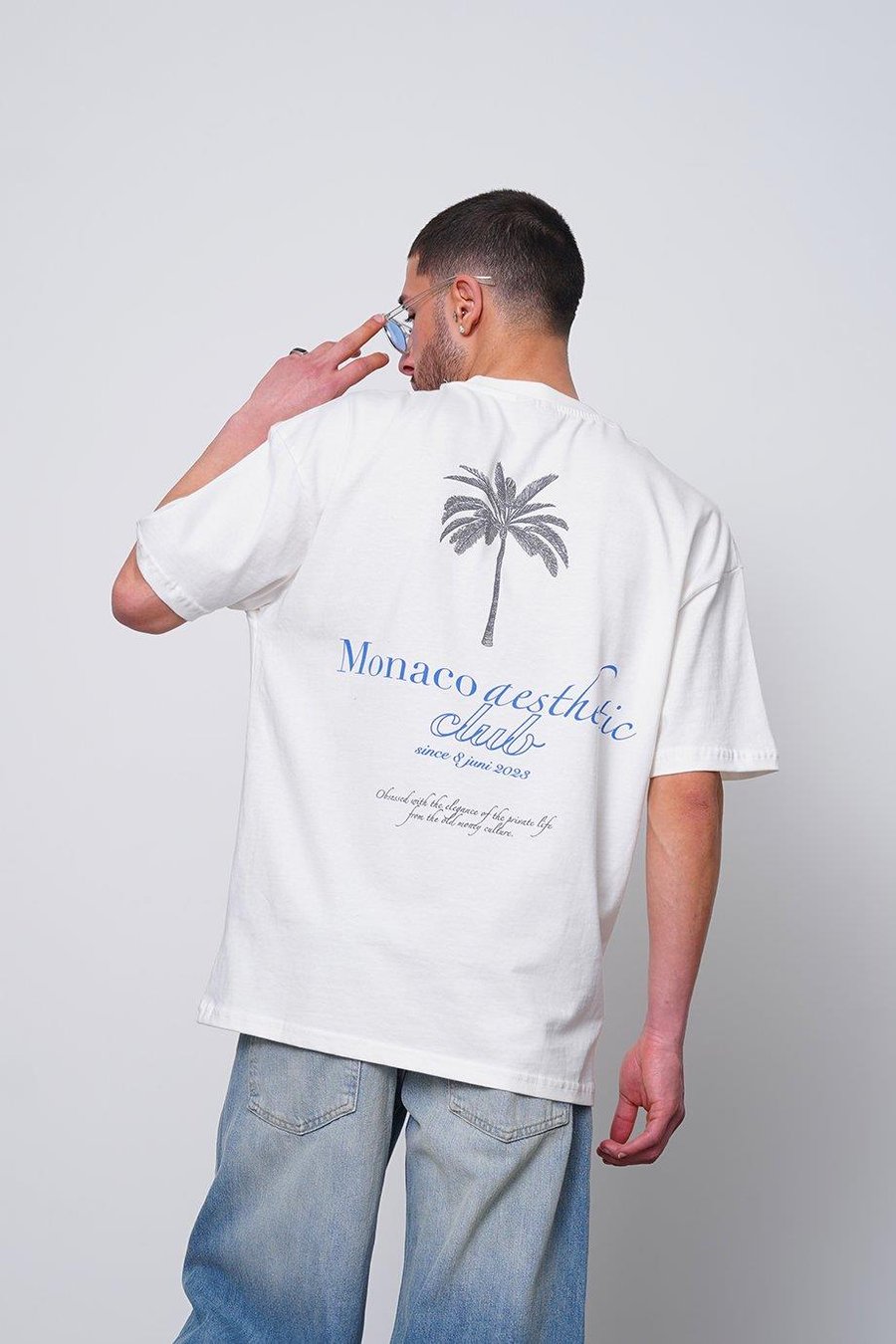 Beyaz Le Aesthetic PM Oversize Tişört