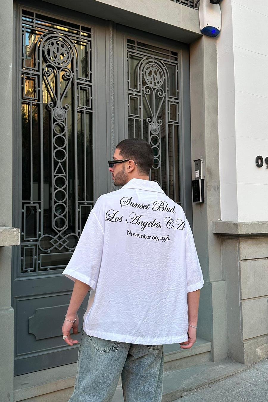 Beyaz Sunsed Blud  PH Oversize Gömlek