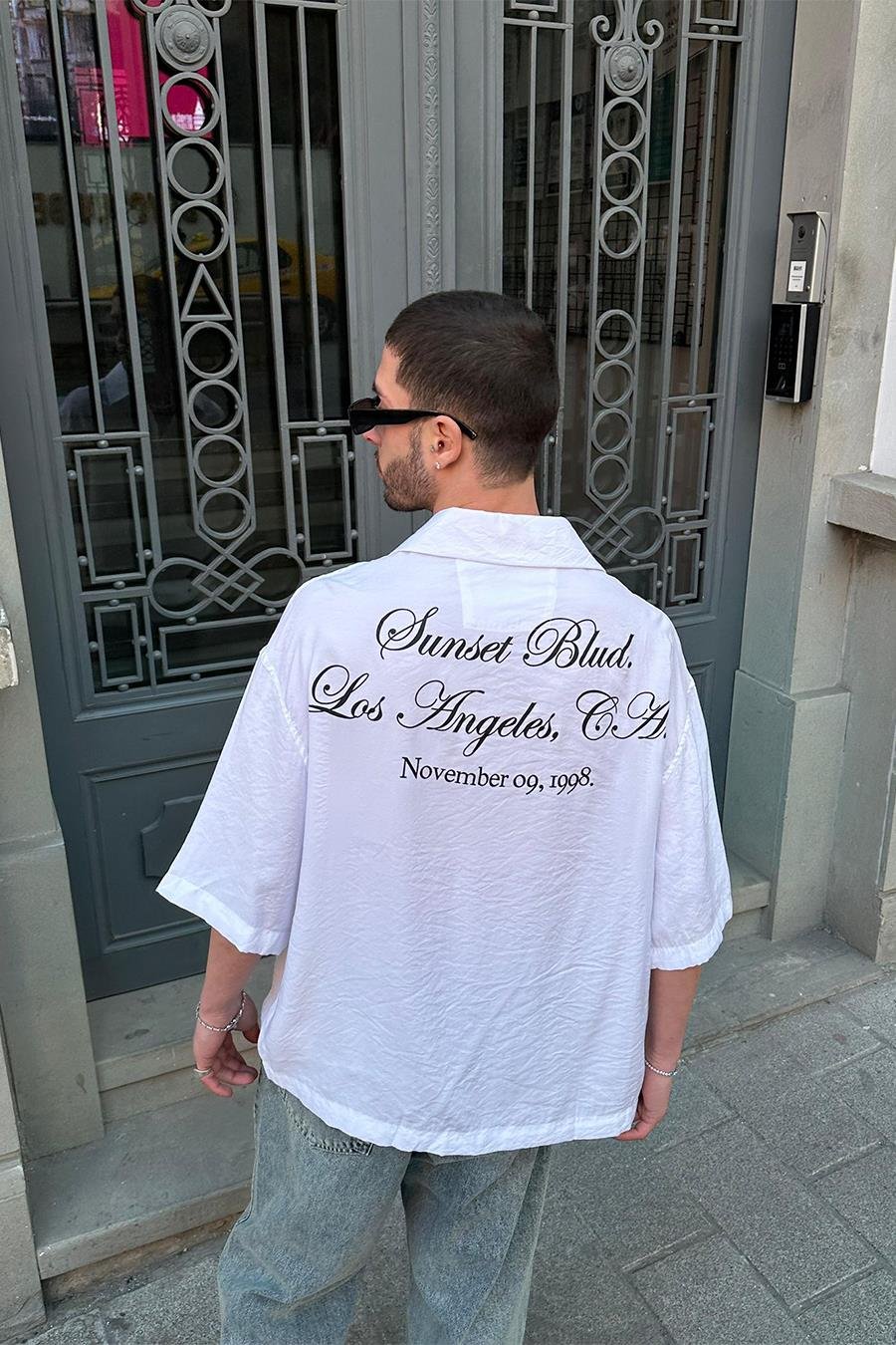 Beyaz Sunsed Blud  PH Oversize Gömlek