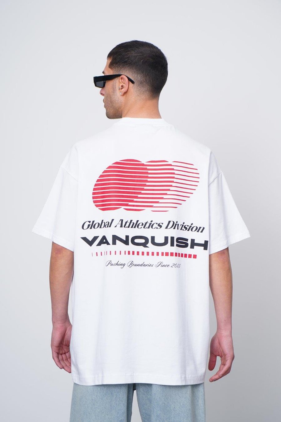 Beyaz Vanquish Oversize Tişört