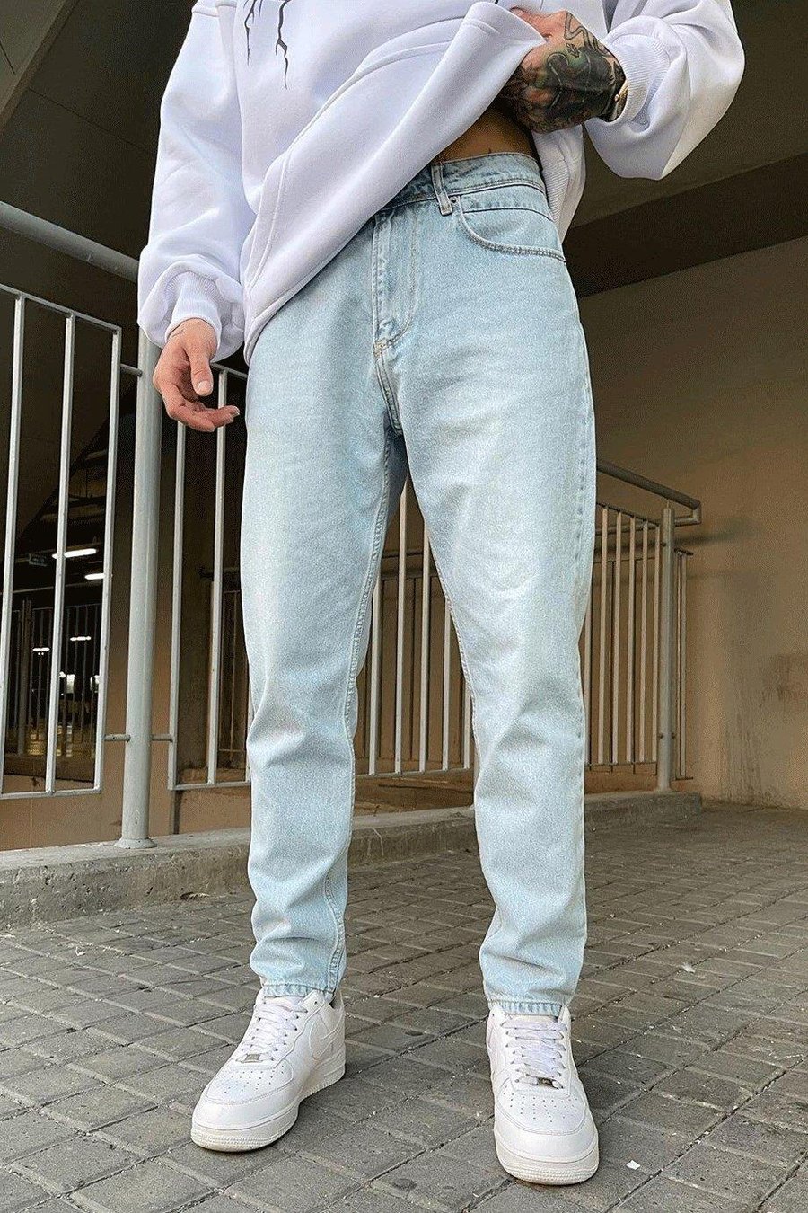 Buz Mavi Dokulu Mavi D1508 Regular Fit Jean