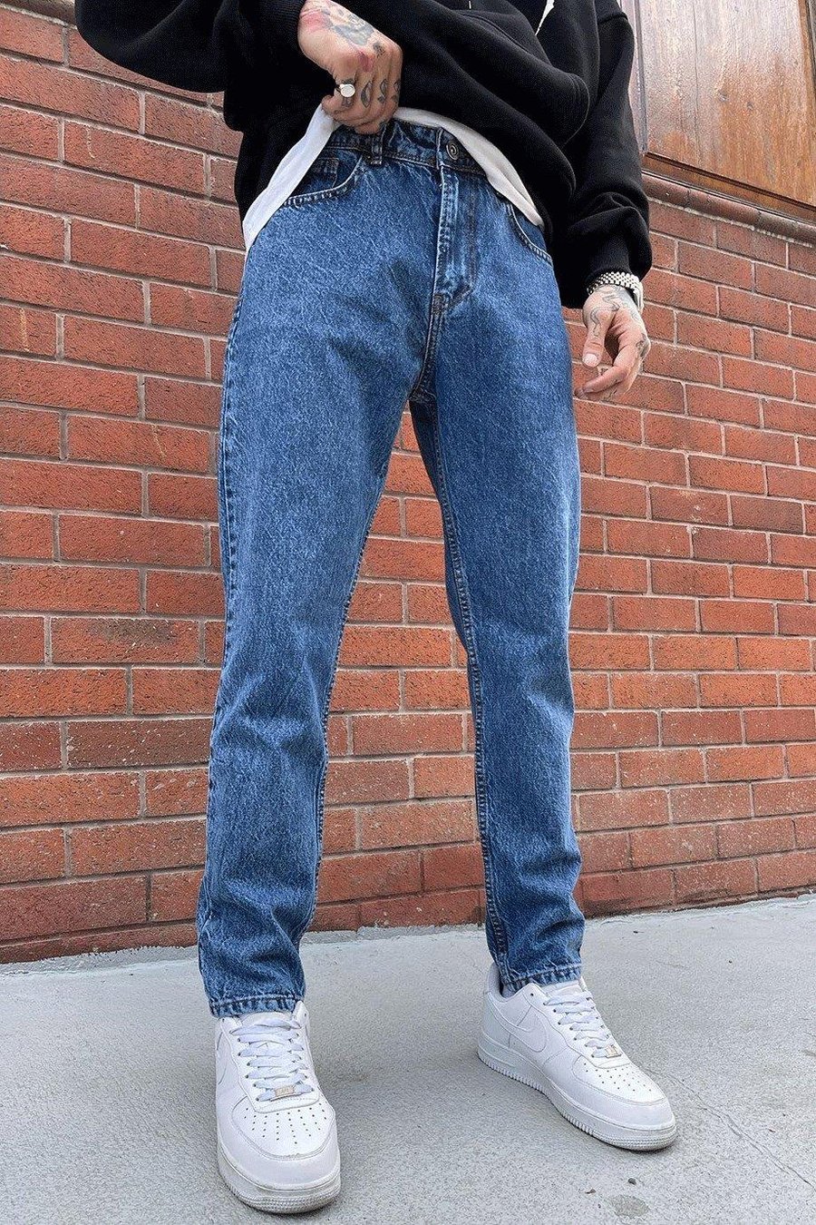 Dokulu Mavi Dokulu Mavi D1508 Regular Fit Jean