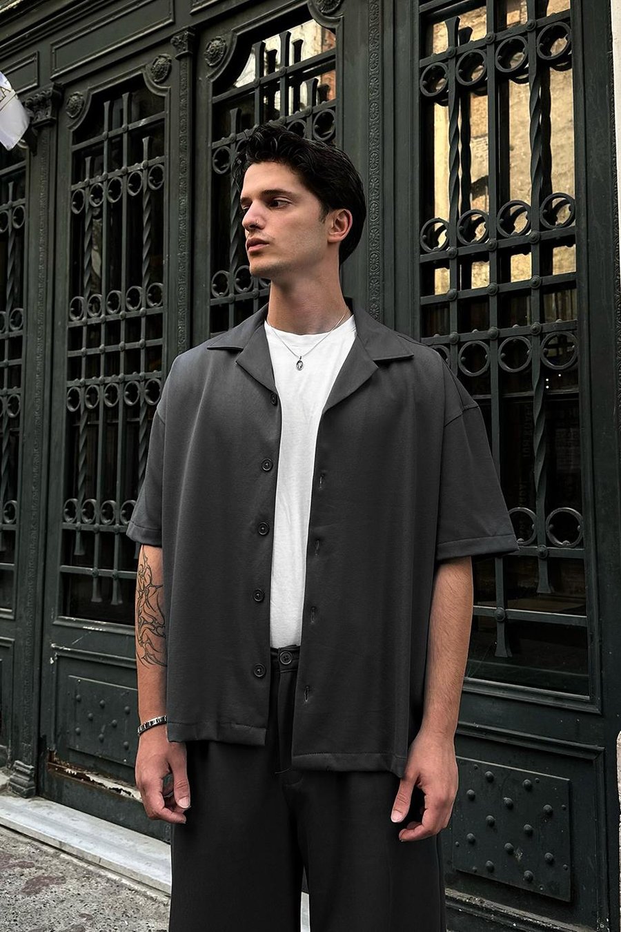 Füme Basic B4 DAD Boxy Fit Oversize Gömlek
