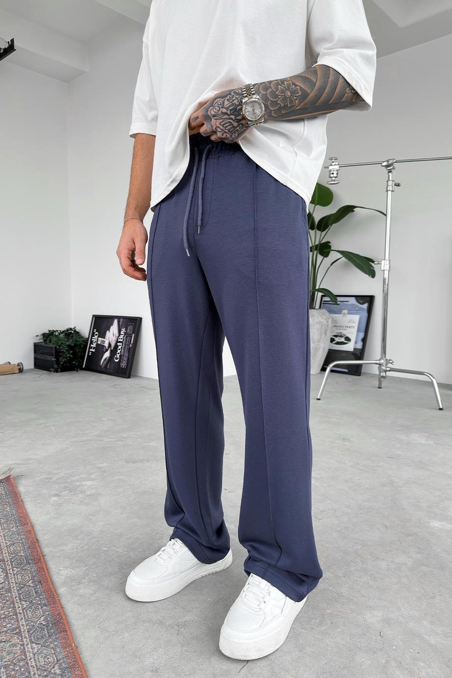 Füme Basic Çımalı Baggy Eşofman