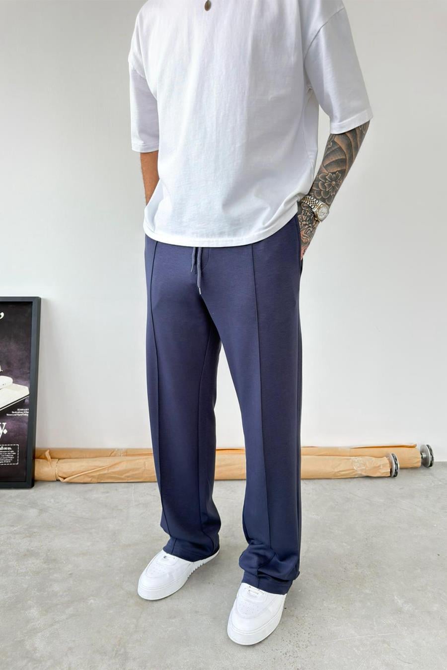 Füme Basic Çımalı Baggy Eşofman