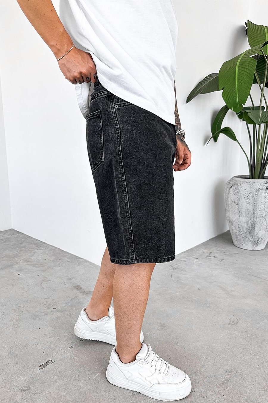 Füme Basic Premium Baggy Kot Şort