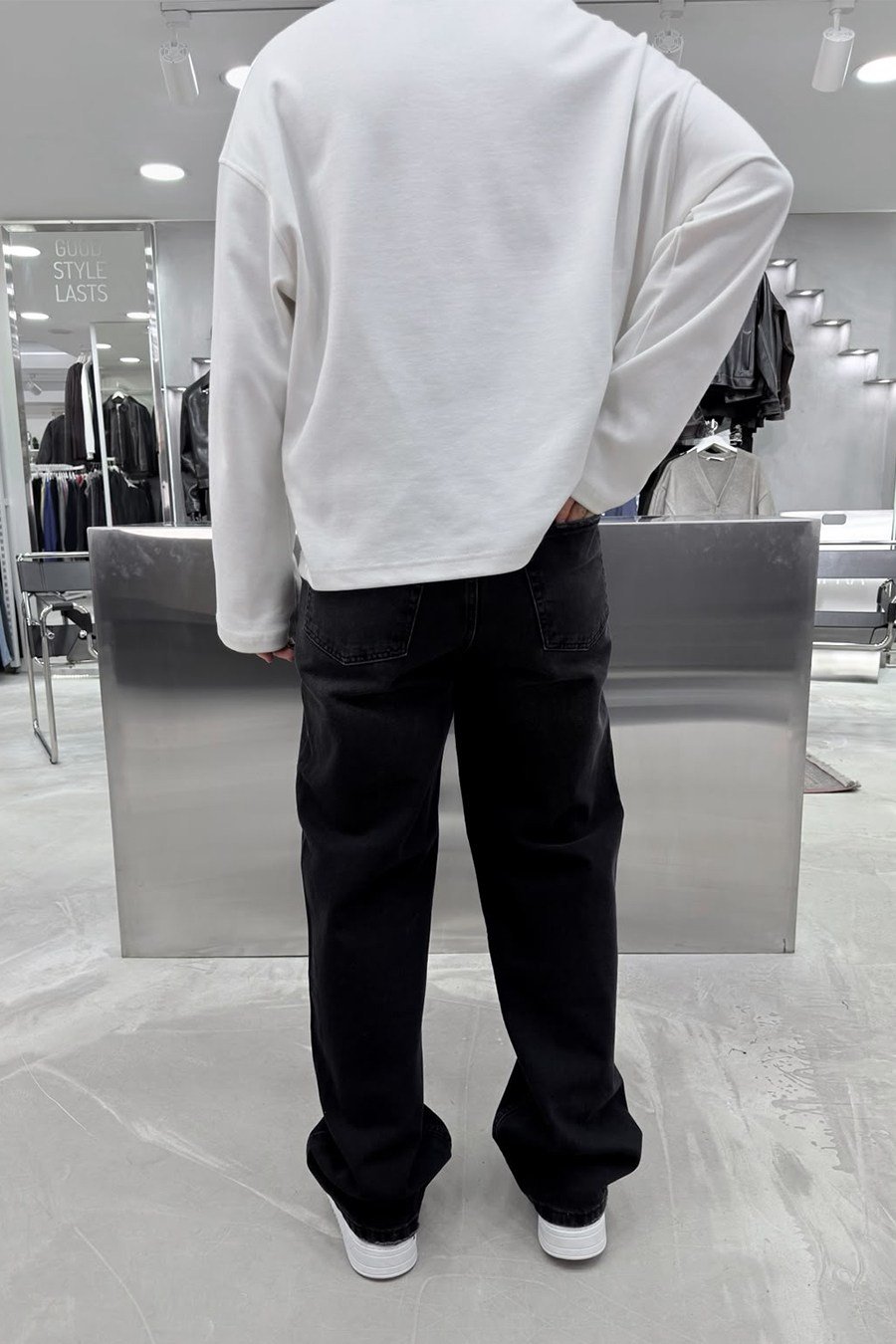 Füme Kemerli Basic Baggy Pantolon
