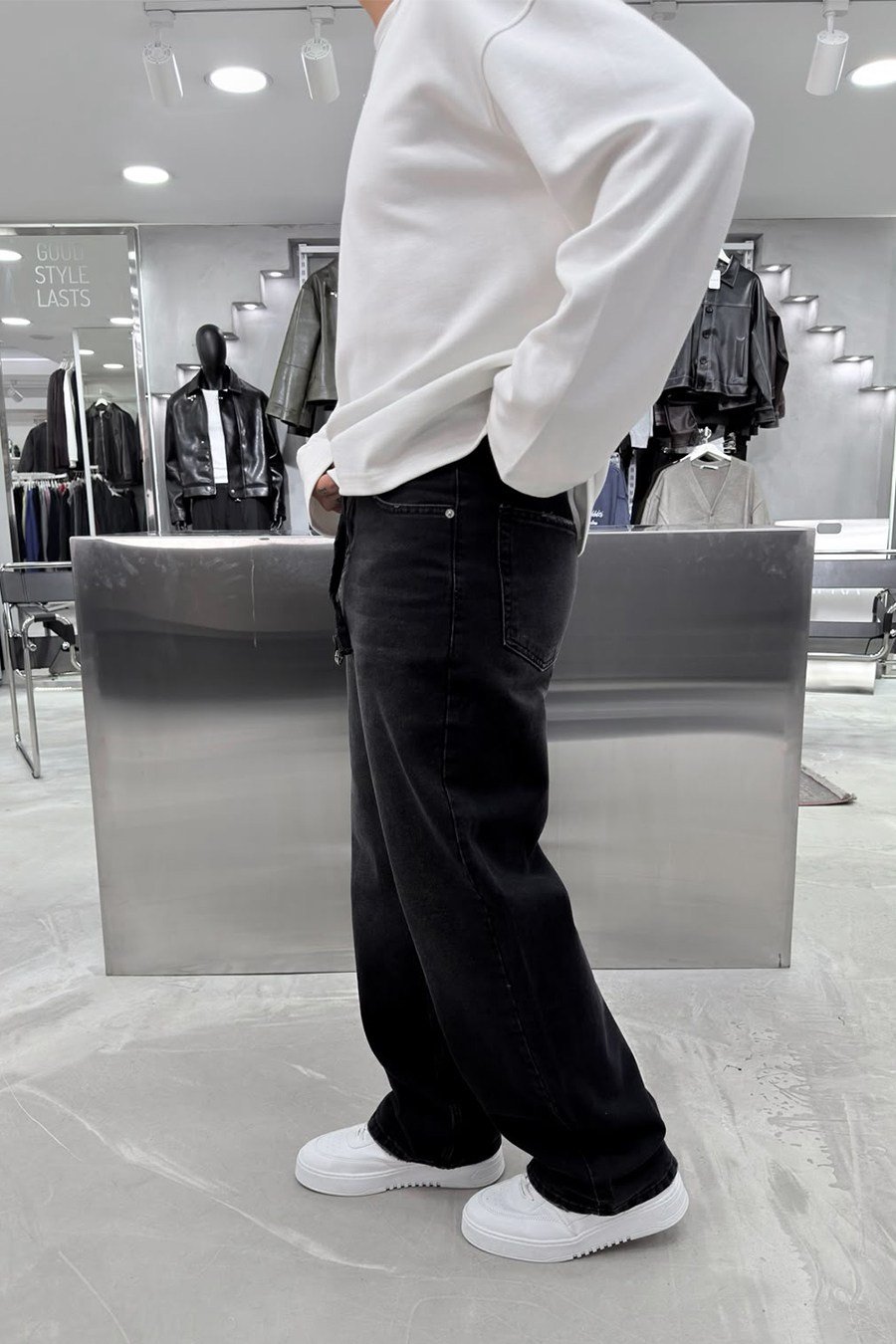 Füme Kemerli Basic Baggy Pantolon