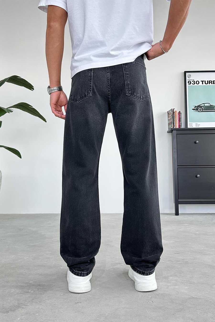 Füme Soft Degrade Baggy Pantolon