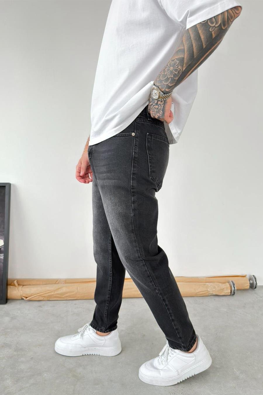 Füme Soft Degrade Boyfriend Pantolon